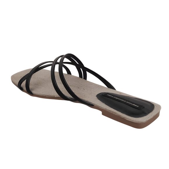 French Connection Rope Leather Slide Sandals Size 11 NIB - Picture 2 of 3